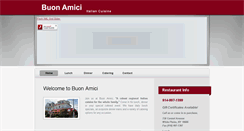 Desktop Screenshot of buonamicirestaurant.com